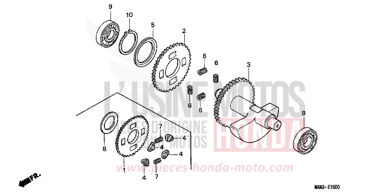 BALANCER for Dominator VORTEX PURPLE METALLIC (RP140A) from 1998