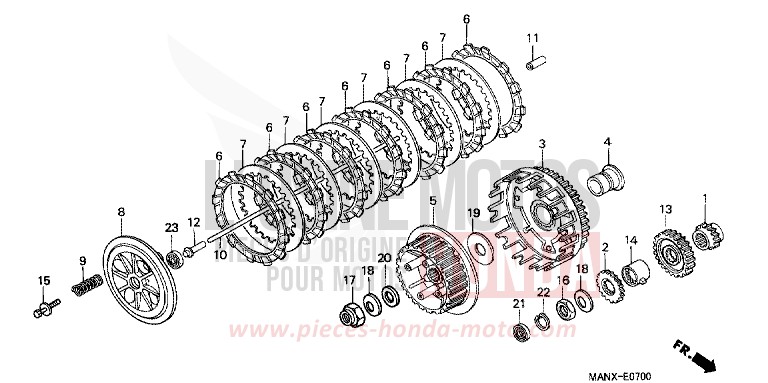 CLUTCH for Dominator BLACK (NH1) from 1999