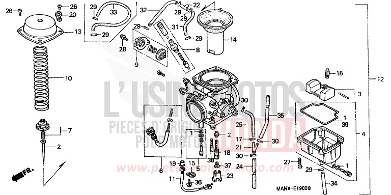 CARBURETOR for Dominator BLACK (NH1) from 1999