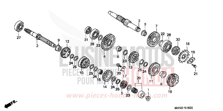 TRANSMISSION for Dominator GRANADA BLUE METALLIC (B152E) from 1999