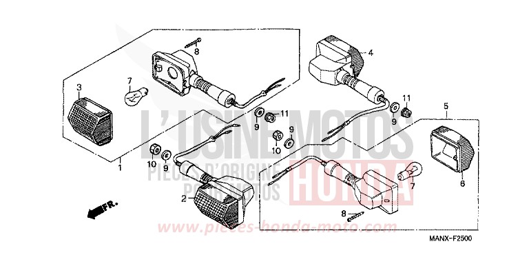 WINKER for Dominator GRANADA BLUE METALLIC (B152E) from 1999