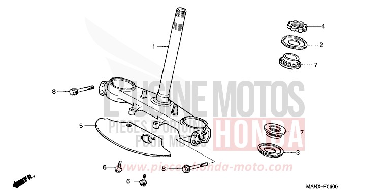 STEERING STEM for Dominator MAGNA RED (R201) from 1999