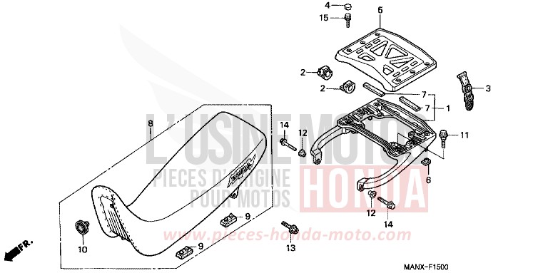 SEAT for Dominator MAGNA RED (R201) from 1999