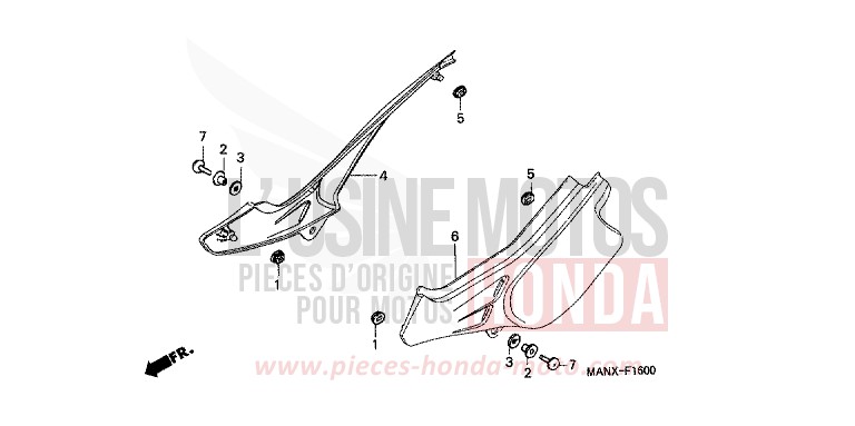 SIDE COVER for Dominator MAGNA RED (R201) from 1999