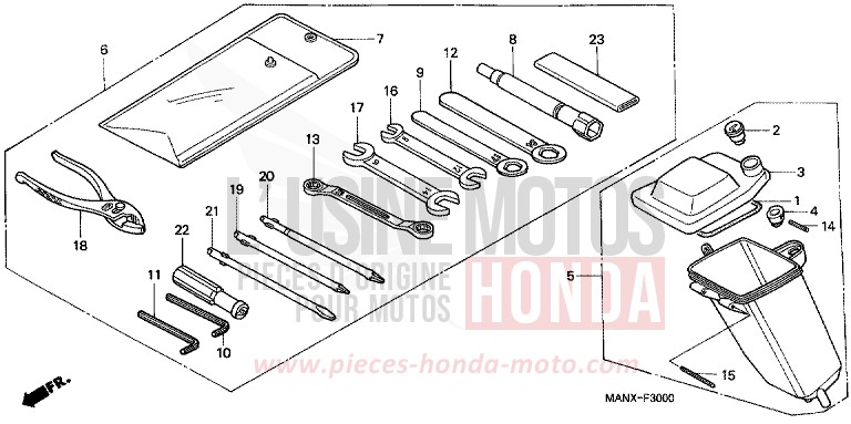 TOOLS/TOOL BOX for Dominator MAGNA RED (R201) from 1999