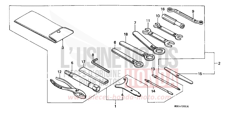 TOOLS for NTV MONZA RED (R110) from 1993
