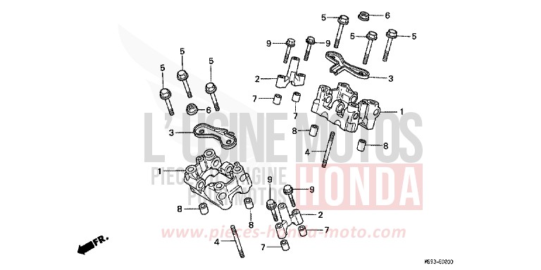 CAMSHAFT HOLDER for NTV TOSCANA GREEN (G130) from 1993