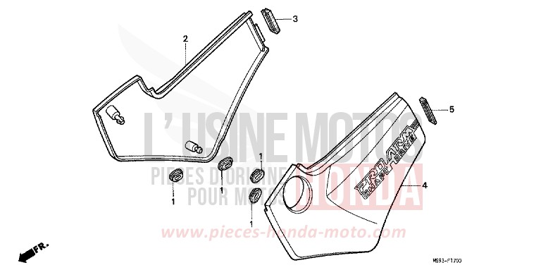SIDE COVER for NTV TOSCANA GREEN (G130) from 1993
