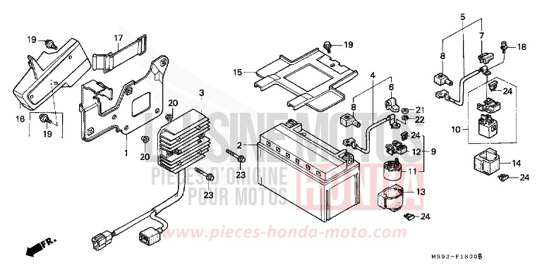 BATTERY for NTV TOSCANA GREEN (G130) from 1993