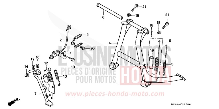 STAND for NTV MONZA RED (R110) from 1995