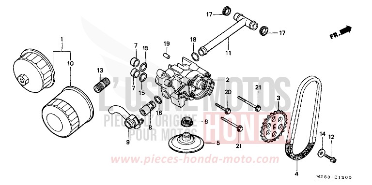 OIL FILTER/OIL PUMP for NTV PEARL ATLANTIS BLUE (B142) from 1995