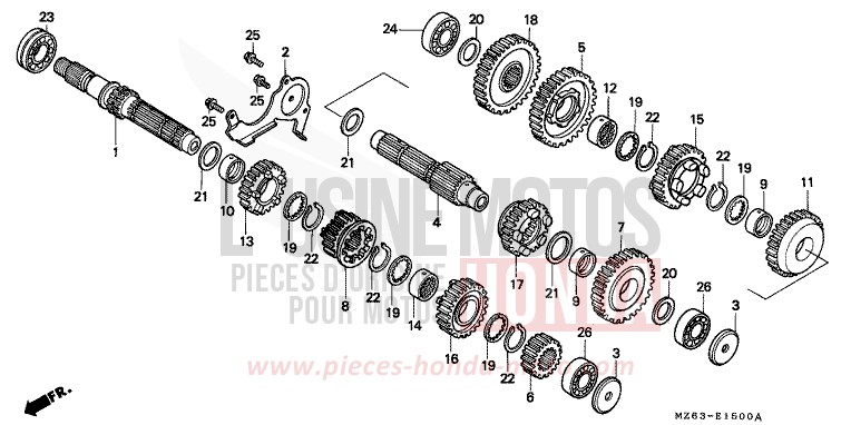 TRANSMISSION for NTV PEARL ATLANTIS BLUE (B142) from 1995
