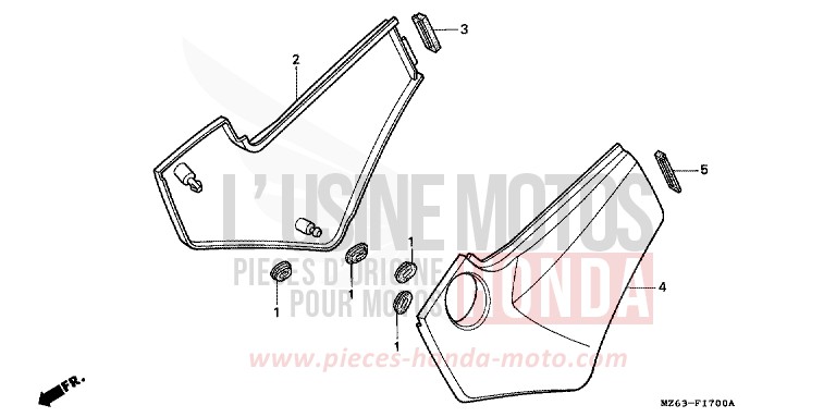 SIDE COVER for NTV BLACK (NH1) from 1996