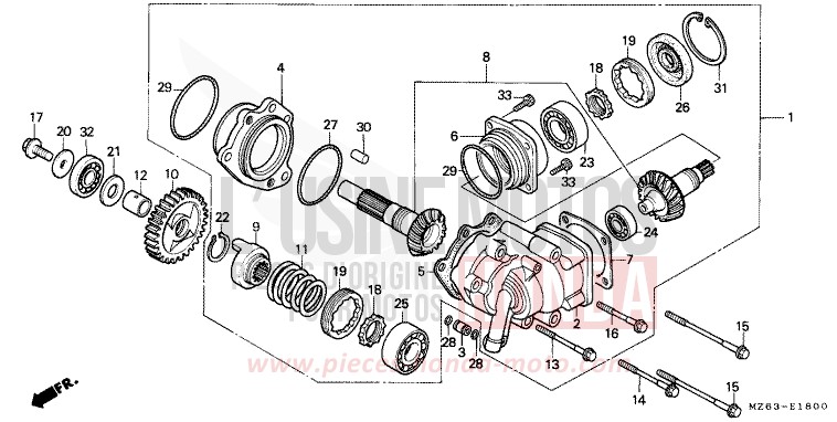 CROSS SHAFT for NTV MAGNA RED (R201) from 1996