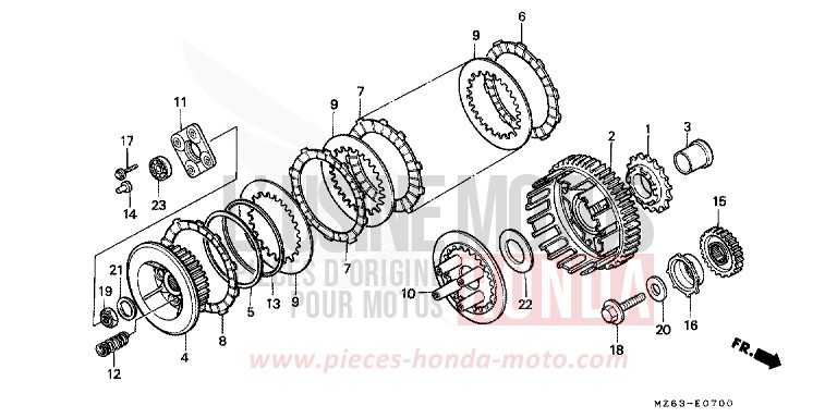 CLUTCH for NTV PEARL ATLANTIS BLUE (B142) from 1996
