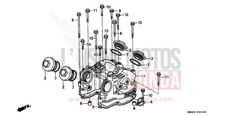 CYLINDER HEAD COVER for SLR PEARL SHINING YELLOW (Y124) from 1997