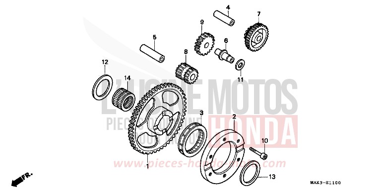 STARTING CLUTCH for SLR SPARKLING RED (R127) from 1997