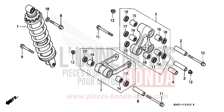 REAR CUSHION for SLR SPARKLING RED (R127) from 1997