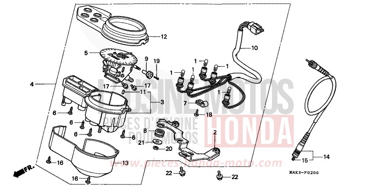 METER (1) for SLR BLACK (NH1) from 1998