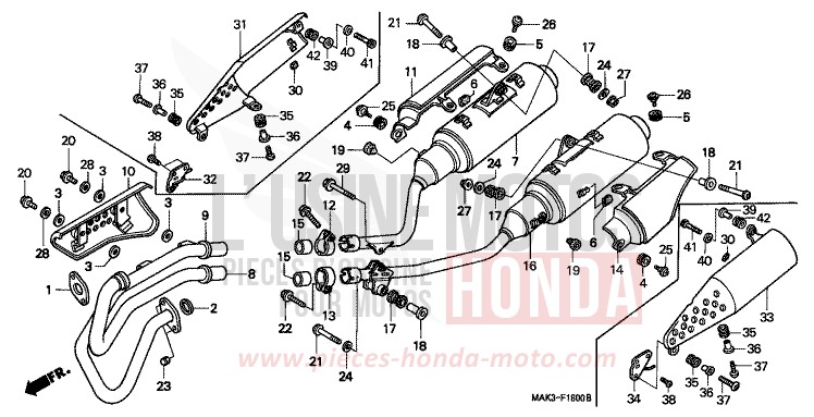 EXHAUST MUFFLER for SLR CORSA GREEN (G163) from 1998