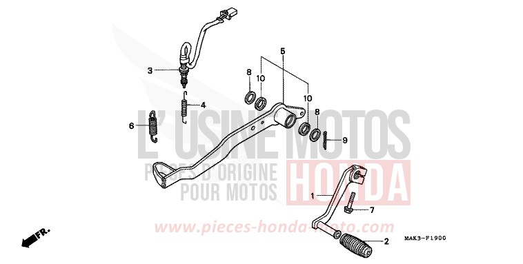 PEDAL for SLR CORSA GREEN (G163) from 1998