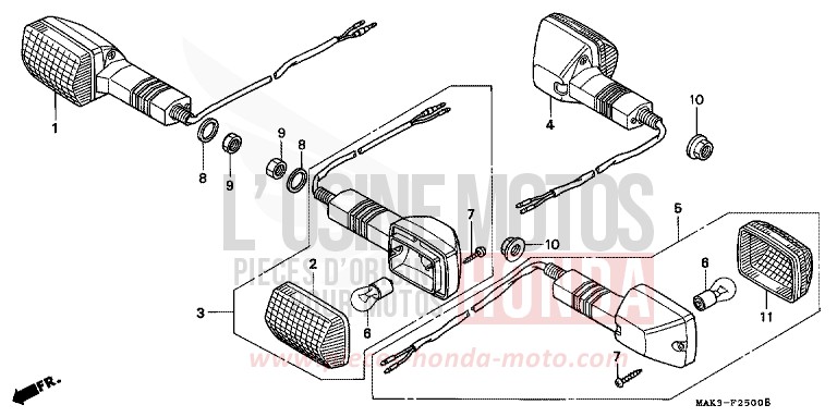WINKER for SLR CORSA GREEN (G163) from 1998