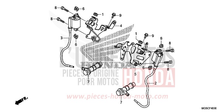 IGNITION COIL for NC700D ION BLUE METALLIC (PB388) from 2012