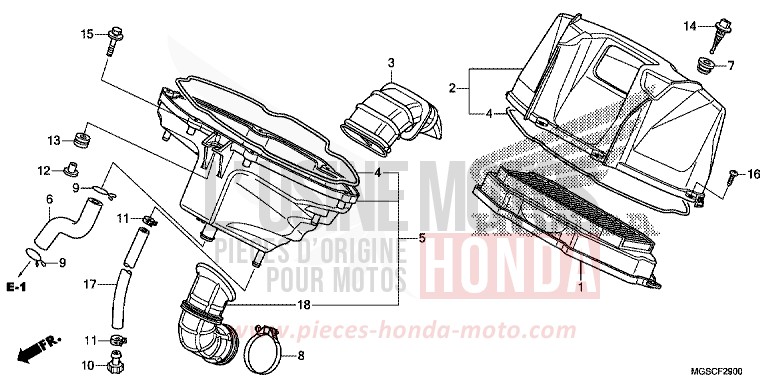 AIR CLEANER for NC700D PEARL COSMIC BLACK (NHA64) from 2012