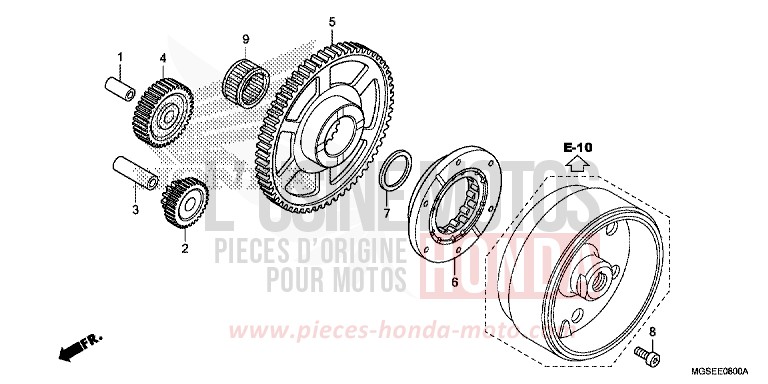 STARTING CLUTCH for NC700S GRAPHITE BLACK (NHB01) from 2012