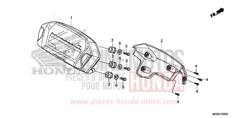 METER for NC700S PEARL SUNBEAM WHITE (NHA66) from 2012