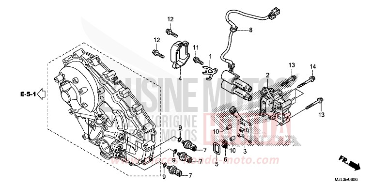 LINEAR SOLENOID for NC700XD SWORD SILVER METALLIC (NHA95) from 2014