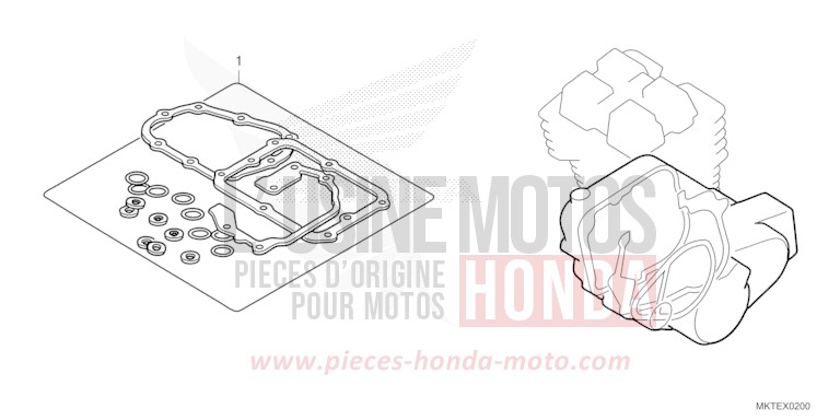 GASKET KIT B for ADV750 MAT DEEP MUD GRAY (NHD05) from 2025