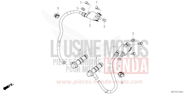 IGNITION COIL for ADV750 PEARL GLARE WHITE (NHB53) from 2025