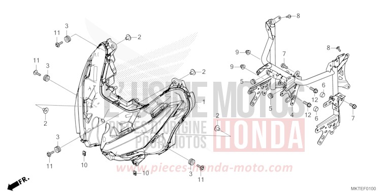 HEADLIGHT for ADV750 MAT GOLDFINCH YELLOW (Y242) from 2025