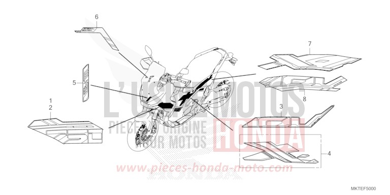 MARK/STRIPE for ADV750 MAT GOLDFINCH YELLOW (Y242) from 2025