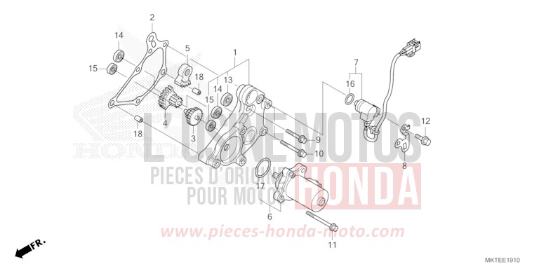 REDUCTION GEAR for ADV750 GRAPHITE BLACK (NHB01) from 2025