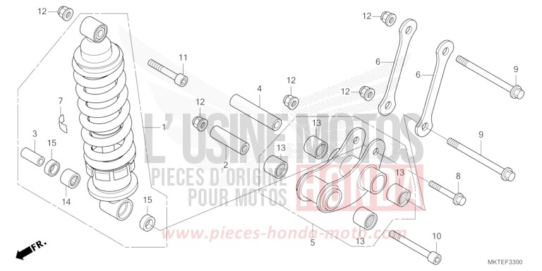 REAR CUSHION for ADV750 GRAPHITE BLACK (NHB01) from 2025