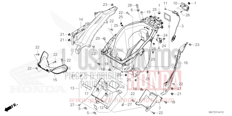 LUGGAGE BOX for ADV750 MAT DEEP MUD GRAY (NHD05) from 2025
