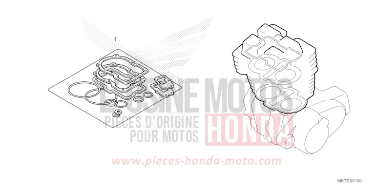 GASKET KIT A for ADV750 PEARL GLARE WHITE (NHB53) from 2025