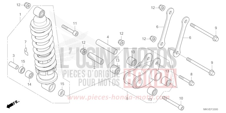 REAR CUSHION for NSS750 MAT BALLISTIC BLACK METALLIC (NHA86) from 2025