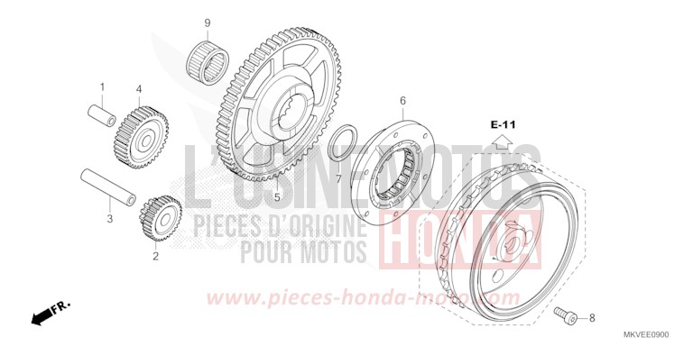 STARTING CLUTCH for NSS750 MAT WARM ASH METALLIC (YR386) from 2025