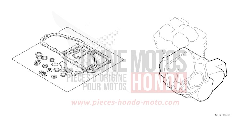 GASKET KIT B for CB750A MAT PEARL GLARE WHITE (NHB54) from 2025