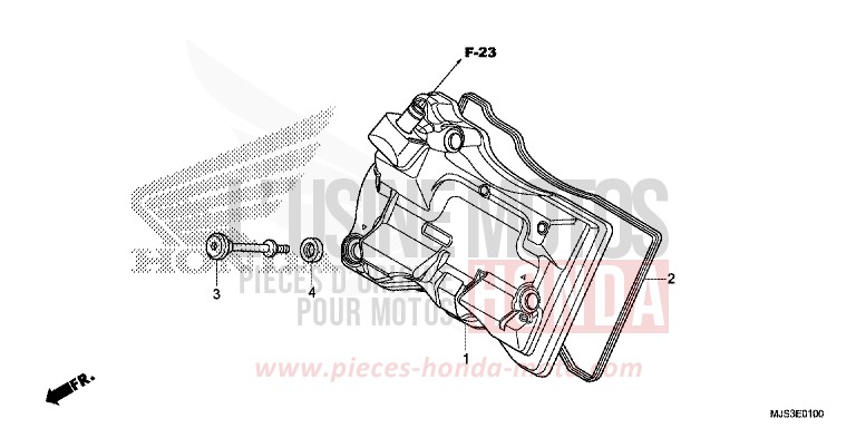 CYLINDER HEAD COVER for NC750J MAT BALLISTIC BLACK METALLIC (NHA86) from 2015