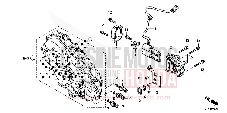 LINEAR SOLENOID for NC750J MAT BALLISTIC BLACK METALLIC (NHA86) from 2015