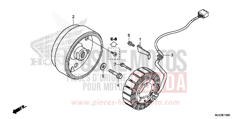 GENERATOR for NC750J MAT BALLISTIC BLACK METALLIC (NHA86) from 2015