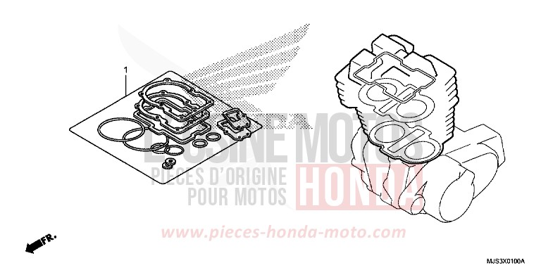 GASKET KIT A for NC750J MAT BALLISTIC BLACK METALLIC (NHA86) from 2015