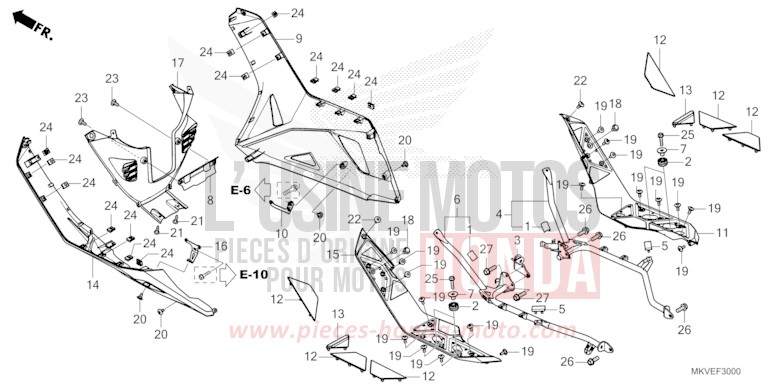 FLOOR STEP for NSS750 MAT BALLISTIC BLACK METALLIC (NHA86) from 2025
