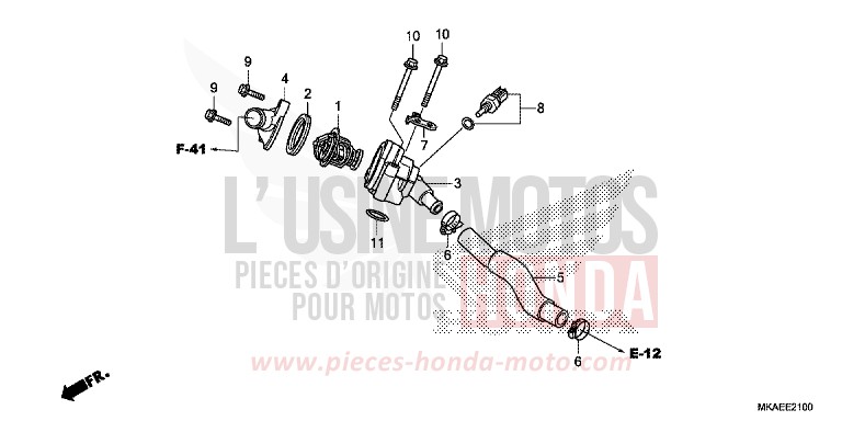 THERMOSTAT for NC750D MAT MAJESTIC SILVER METALLIC (NHB70) from 2018