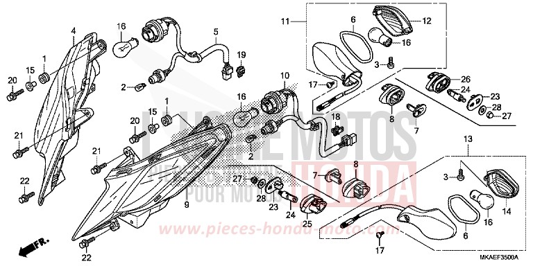 WINKER for NC750D MAT ALPHA SILVER METALLIC (NHB73) from 2019