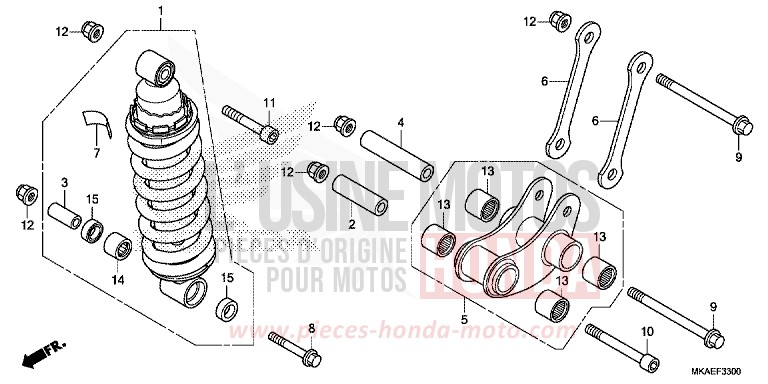 REAR CUSHION for NC750D MAT BALLISTIC BLACK METALLIC (NHA86) from 2019